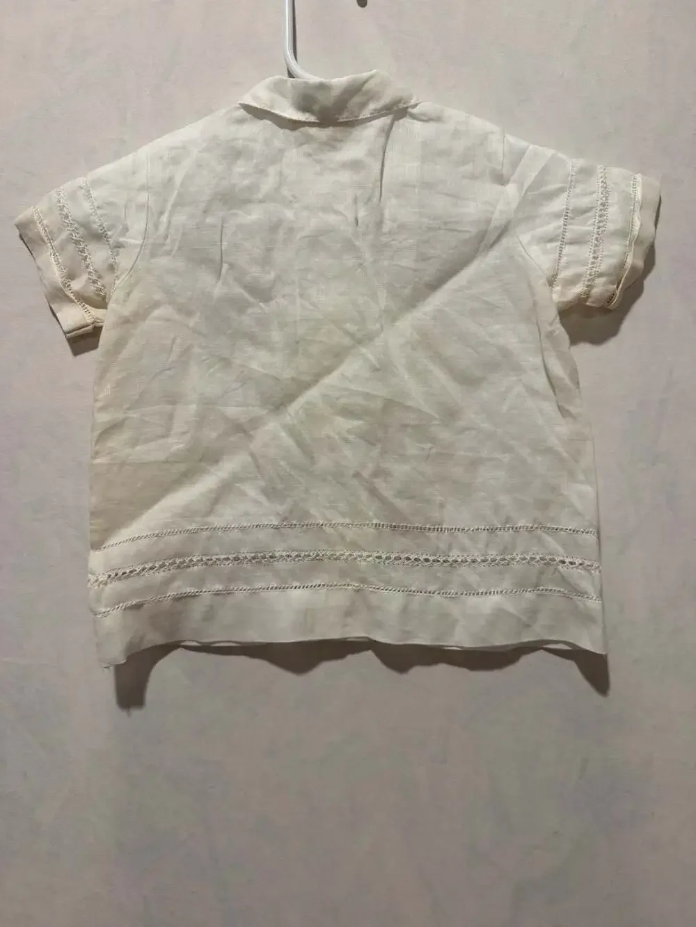 Designs by Rendezvous Inc. Heirloom Toddler Boy Short Sleeve Linen Shirt
